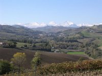 Beehive 29  View from the garden towards the Monti Sibillini in early winter